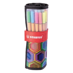 point 88 - Rollerset 25 Fineliner Markers 0.4 mm Tip Assorted Colors