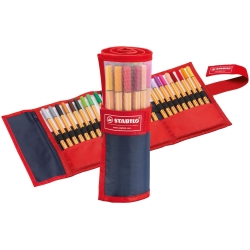 point 88 - Rollerset 25 Fineliner Markers 0.4 mm Tip Assorted Colors