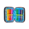 SJ Gang Style Jam Gang - Triple Compartment Pencil Case Complete with School Supplies