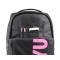 Urban Fluo - 3-Wheel School Trolley for Girls, Double Compartment, Black Fuchsia Pink, 34 Liters
