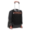 3-Wheel Trolley - 2-in-1 Backpack with Cross-Over System for Children and Teens School Travel Black Orange 34 Liters