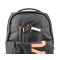 3-Wheel Trolley - 2-in-1 Backpack with Cross-Over System for Children and Teens School Travel Black Orange 34 Liters