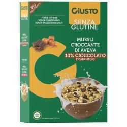 Crunchy Muesli - Gluten-free oat, chocolate, and caramel muesli, 275g