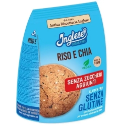 Wholemeal Rice and Chia Biscuits Gluten and lactose free, low in sugar and rich in fibre 200g