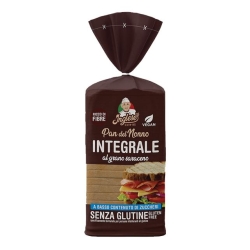 Pan Del Nonno Wholemeal Buckwheat Bread, gluten-free, high in fiber, and lactose-free, 300g