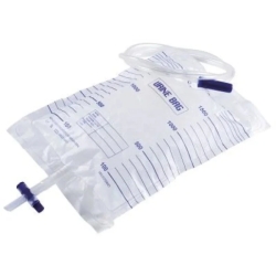 2L Urine Bag, 130cm Tube - Without Tap - 25 Bags
