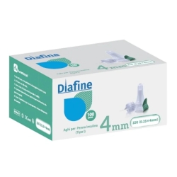 Diafine Lancing Needle 32G x 4mm - 100 Needles for Insulin Pens