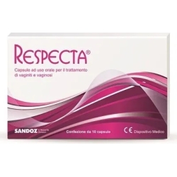 Respecta 10 vaginal capsules for the treatment of vaginitis (Damaged packaging)