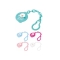 Polypropylene pacifier chain - assorted colors