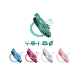 Gommotto - Anatomical Silicone Pacifier, BPA-Free, 0-6 Months - Assorted Colors