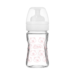 Luxury glass baby bottle 0M+ 150 ml assorted colors