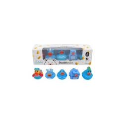 Duckskids - 5 Rubber Bath Ducks - Blue