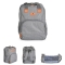 LIANA - 2-in-1 Foldable Changing Bag Backpack Portable Crib Grey