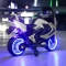Electric Motorcycle - White 12V with LED Lights, Stabilizers, Sounds, MP3 and USB