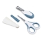 Baby Manicure Set - Scissors, Nail Clippers, and Files - Blue