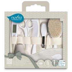 Beauty Set - 7 Baby Hygiene Accessories with Digital Thermometer 0M+ Beige