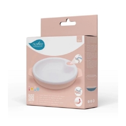 Pappacalda Plate - Thermal Weaning Plate - Pink