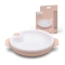 Pappacalda Plate - Thermal Weaning Plate - Pink