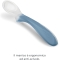 2 Silicone Spoons for Weaning 0 Months+ Blue