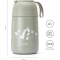 THERMOS - 620 ml Stainless Steel Thermal Food Container - Green