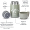 THERMOS - 620 ml Stainless Steel Thermal Food Container - Green
