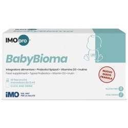 BabyBioma Strawberry Flavor 10 8ml Vials - Supplement for intestinal flora and the immune system