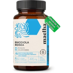 Maelha Nutrition Rhodiola Rose 60 Capsules - Supplement for Stress, Concentration, and Energy