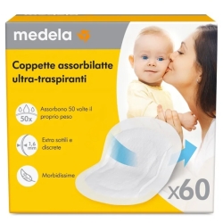 60 Ultra-Breathable Extra Thin Absorbent Nursing Pads Individually Wrapped