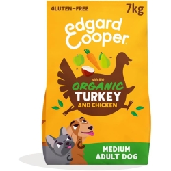 Medium Adult Dog Fresh Organic Turkey and Chicken Gluten Free for Dogs 7 kg