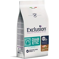 Diet Formula Diabetic Pork Sorghum and Peas - Dietary food for diabetic adult dogs M/L 12 kg