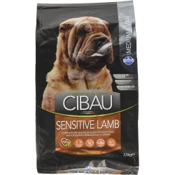 Cibau Sensitive Lamb Medium & Maxi - Complete Food for Sensitive Adult Dogs 2.5 kg