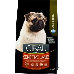 Cibau Adult Mini Sensitive Lamb - Complete food for adult dogs with digestive/allergy problems 2.5 kg