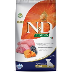 N&D Pumpkin Grain Free Puppy Mini Lamb - Complete food for puppies and pregnant and nursing bitches 2.5 kg