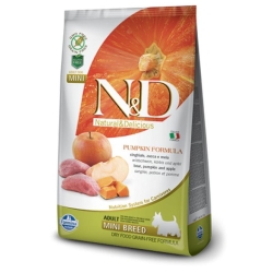 N&D Pumpkin Grain Free Wild Boar Pumpkin and Apple - Complete food for adult dogs (mini 7 kg)