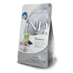 N&D White Fish Monoprotein Sea Bass - Complete food for adult dogs mini 2 kg