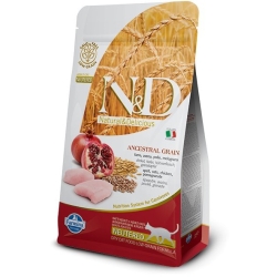 N&D Low Grain Spelt Oats Chicken Pomegranate - Complete food for neutered or sterilized adult cats 5 kg