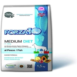 Forza 10 Medium Diet with Fish - Complete food for adult dogs with intolerances 1.5 kg