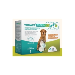 Youact Entero Sos 14 Sachets - Dietary supplement for dogs and cats with intestinal disorders