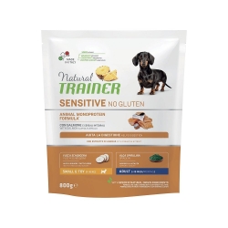 Sensitive No Gluten Adult Small & Toy with Salmon - Complete dog food 800g