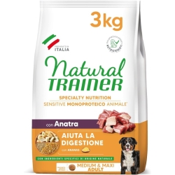 Sensitive No Gluten Medium & Maxi Adult Duck - Complete dog food 3 kg
