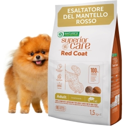 Superior Care Red Coat Small Salmon - Complete food for small adult dogs with red coats 1.5 kg