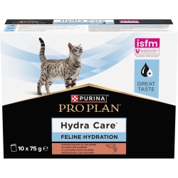 Purina Pro Plan Hydra Care Salmon Food for Adult Cats, 10 Sachets x 75g