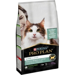 Purina Pro Plan Liveclear Turkey - Complete food for sterilized adult cats 1.4 kg