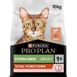 Purina Pro Plan Vital Functions Salmon - Complete food for sterilized adult cats 10 kg