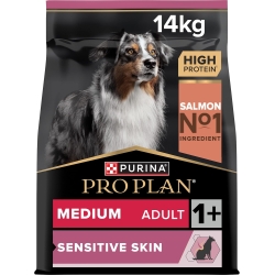 Purina Pro Plan Salmon - Complete food for senior dogs M/L with sensitive skin 14 kg