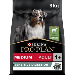 Purina ProPlan Sensitive Digestion Lamb - Complete food for adult dogs of medium breeds with sensitive digestion 3 kg