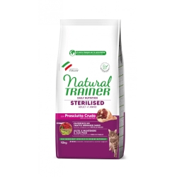 Natural Trainer Daily Nutrition Raw Ham - Complete food for sterilized adult cats 10 kg