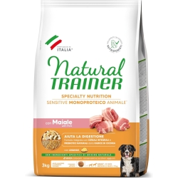 Natural Trainer Sensitive No Gluten Medium & Maxi Adult Pork - Complete food for adult dogs Medium & Maxi 3 kg