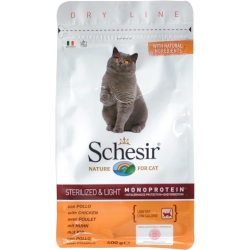 Sterilized & Light Chicken - Complete food for sterilized adult cats 400g