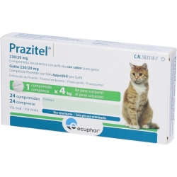 Prazitel 24 Tablets - Intestinal Antiparasitic for Cats